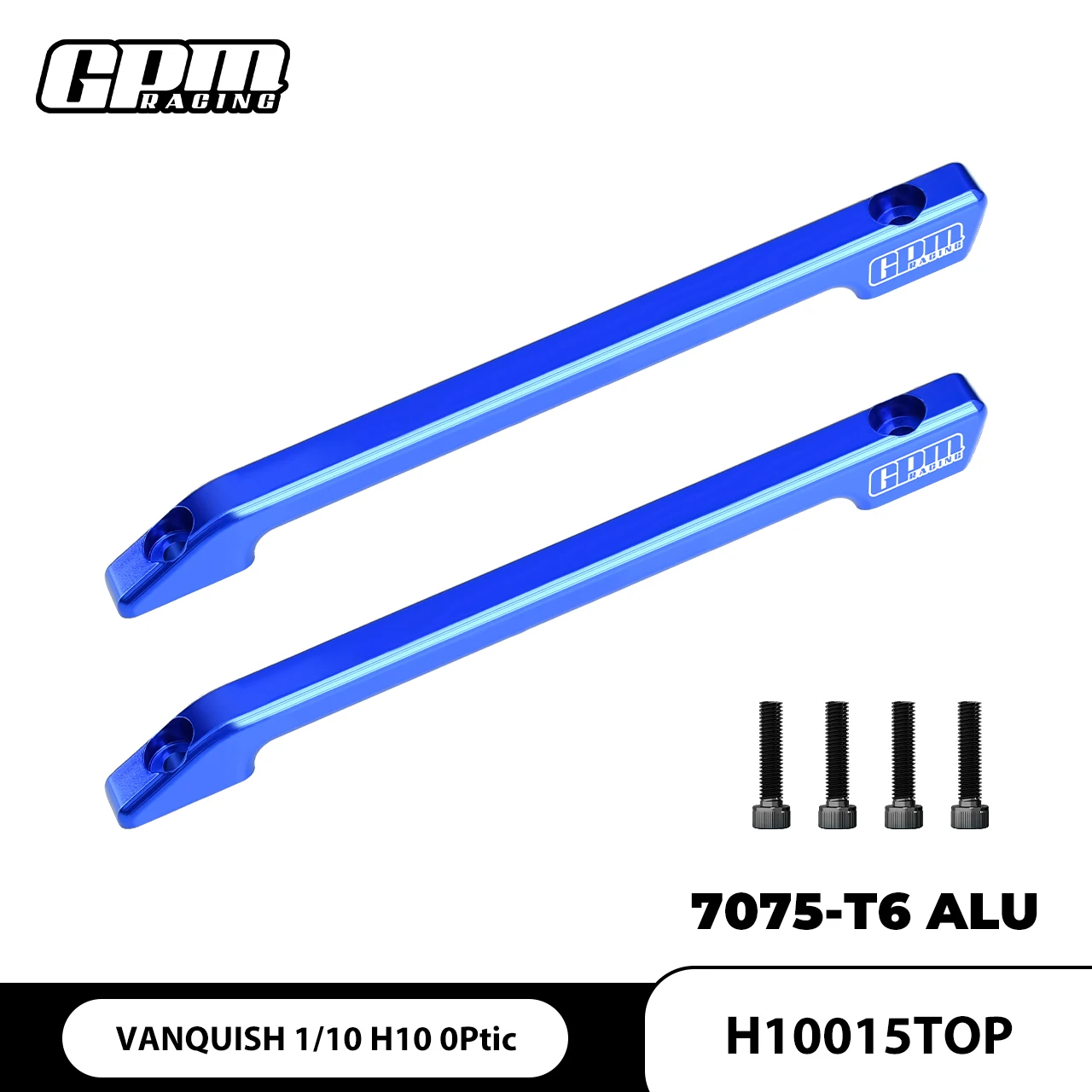 GPM VANQUISH PRODUCTS 1/10 H10 OPTIC KIT-VPS09027 For 7075-T6 ALLOY ROOF SKID RAIL