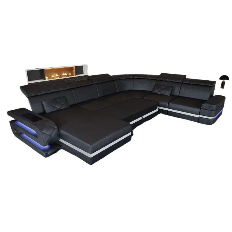 American leather sofa top layer cowhide modern size living room furniture