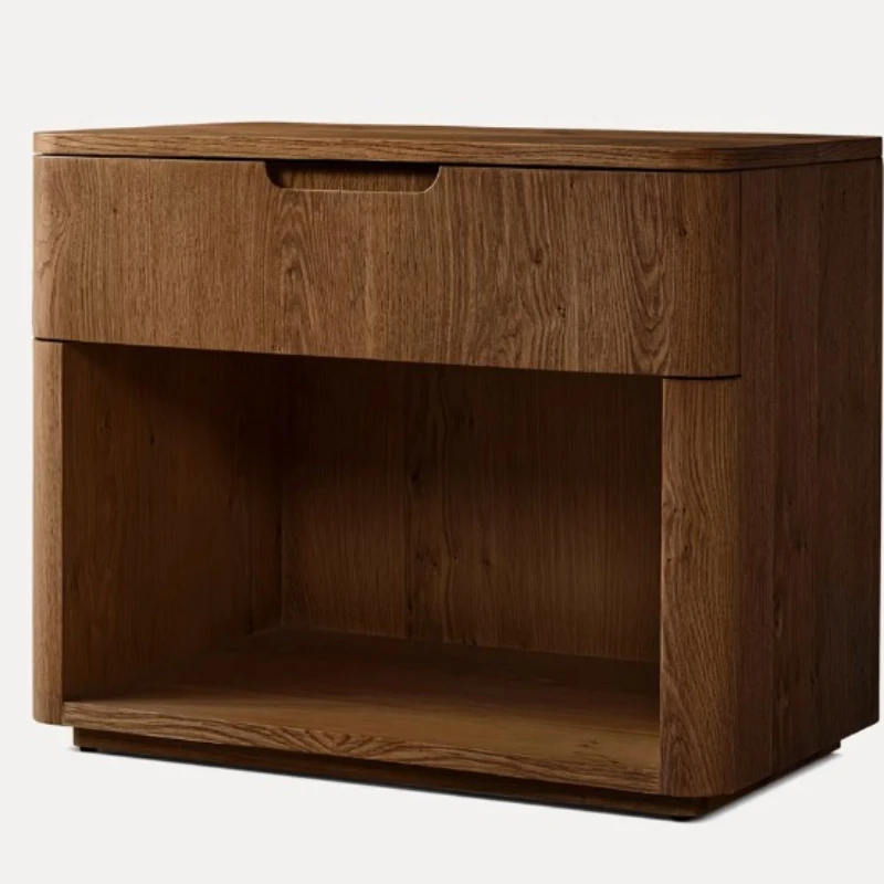 

American country house bedroom solid wood bedside table storage cabinet