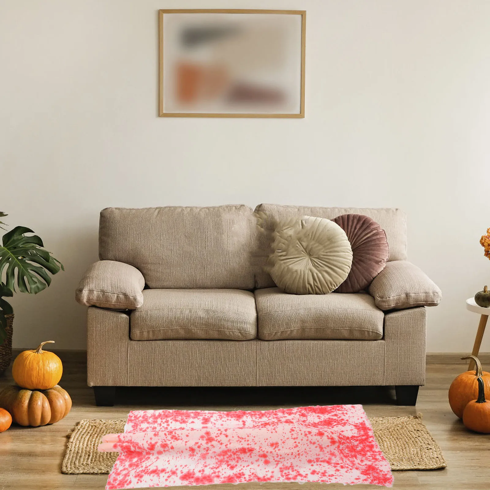 1 set di decorazioni realistiche per cadaveri con panno insanguinato, gonfiabile, per Halloween, per feste in casa stregata, eventi spettrali all'aperto