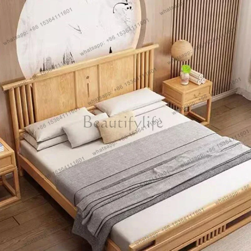 LJY Display Waterproof Double Bed Organizer Full Size High Platform Double Bed Bases Headboards Princess Beliche Hotel Furniture view 5