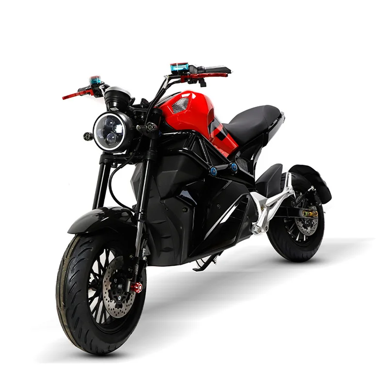 

Cheaper Electric Motorcycle 2000W 72V 20AH SKD electric mountain bike With Disc Brake e Moped Scooter