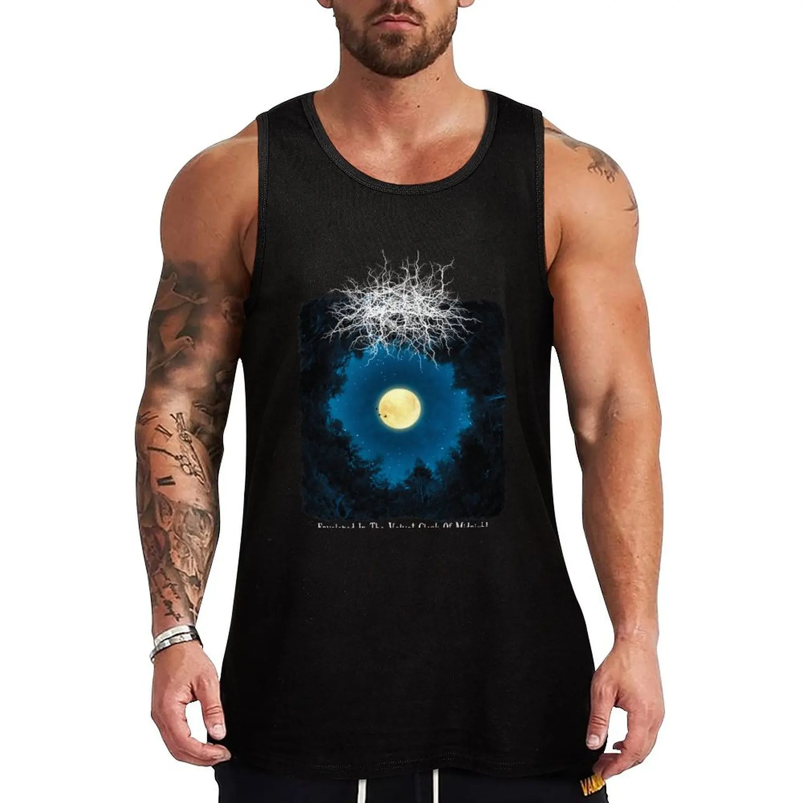 

Basarabian Hills - Enveloped In The Velvet Cloak Of Midnight (2017). Tank Top Classic Fit Undershirt Everyday Wear