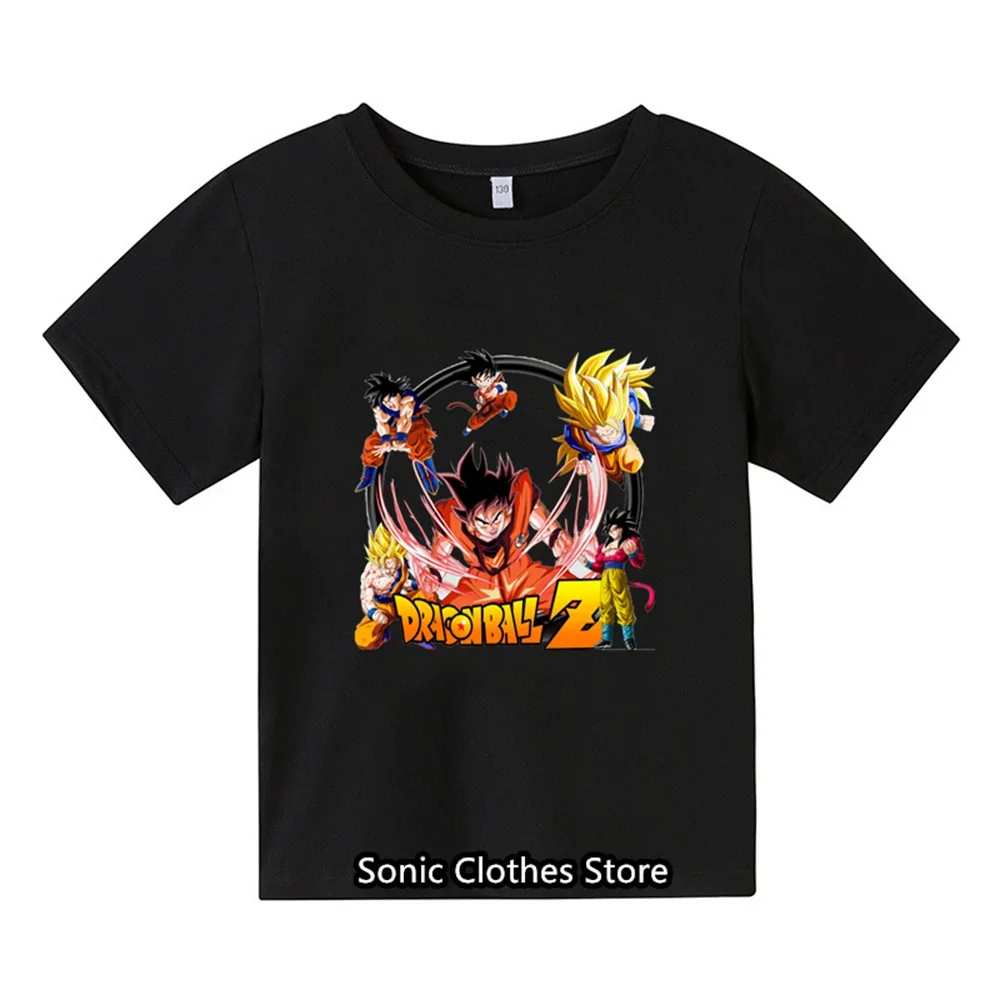 

Dragon Ball z T-shirt Children's 3D T-shirts Fashion kids boys Short Sleeve Round Neck Casual Animation Super Saiya Goku Tshirt