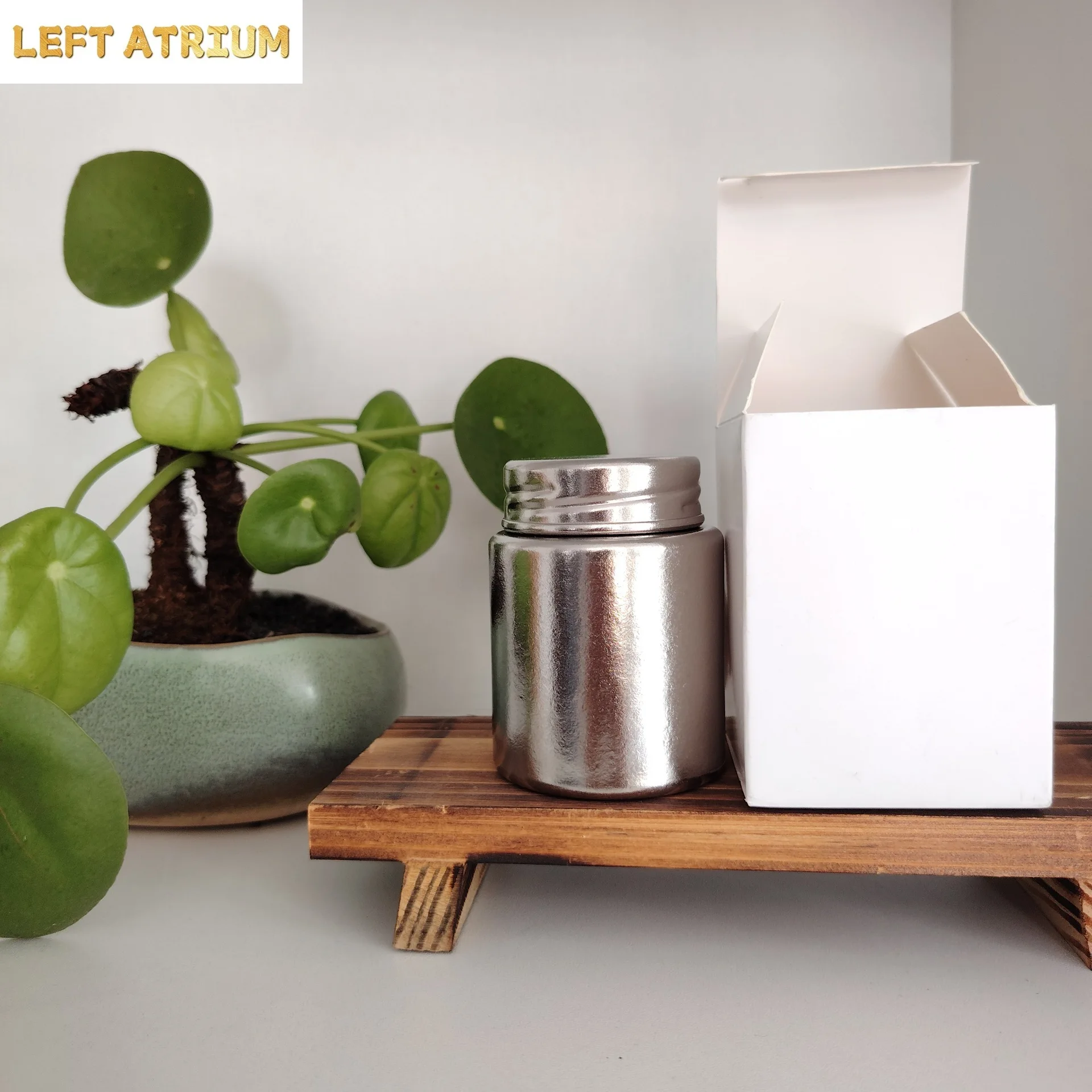 140/240ml Pure Titanium Tea Can,Sealed Moisture-proof,Antibacterial And Mildew Proof,Crystallization,Portable Snack Box