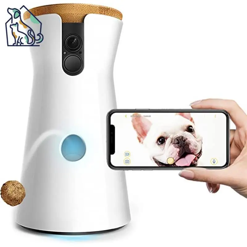 

Dog Camera: Treat Tossing, Full HD Wifi Pet Camera and 2-Way Audio, Designed for Dogs, Compatible with Alexa (As Seen On Ellen)