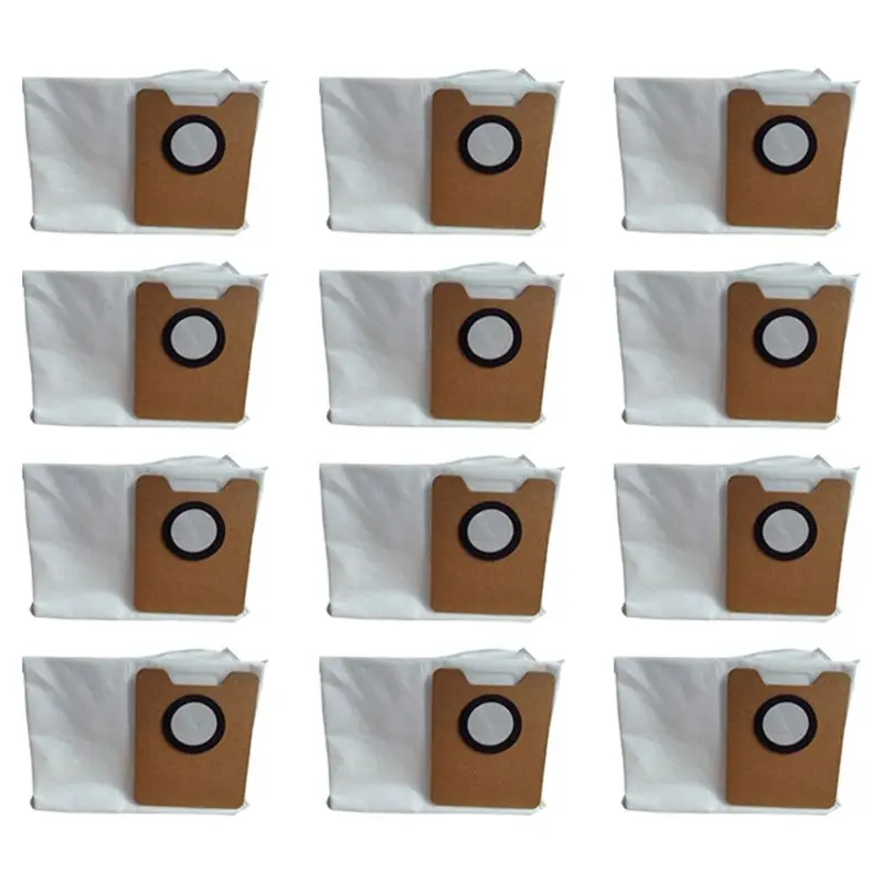 AS63-12PCS For Ecovacs Deebot  Y1 Plus Robot Vacuum Cleaner Parts Dust Bag Dust Bin Garbage Bag Vacuum Bag Accessories