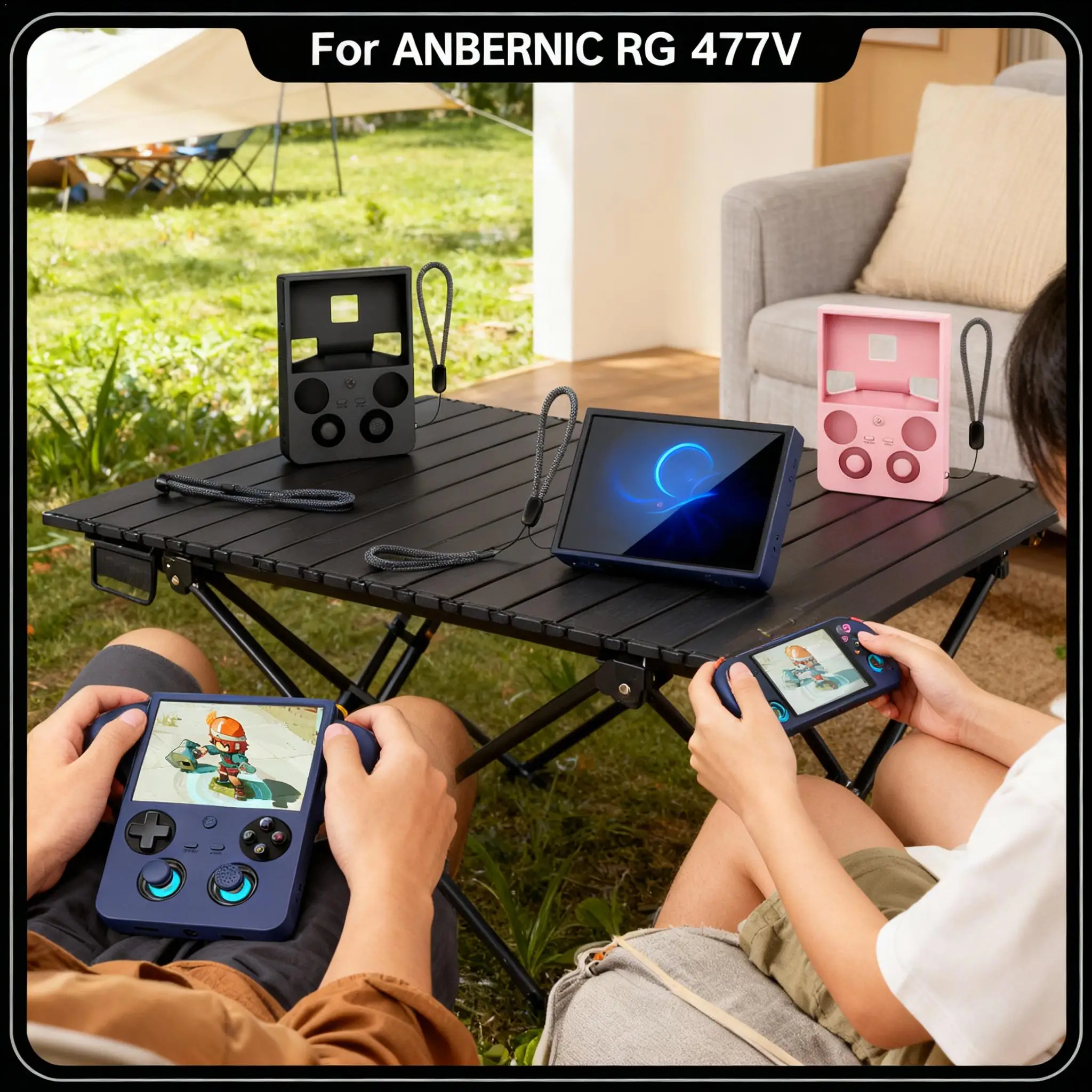 Cover For ANBERNIC RG 477V Fully Wrap Silicon Soft Protective