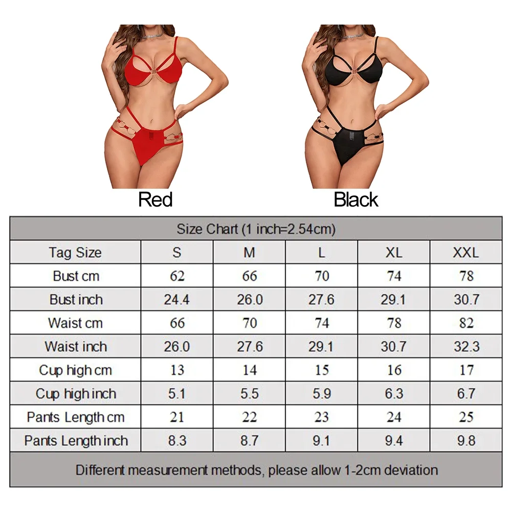 Women's New Sexy Lingerie Love Hollow Bikini Sexy Bras Lingerie Set Female Low Rise Underwear Breathable Ultra-Thin Panties