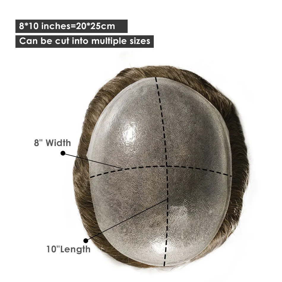 0.12mm PU pojedynczy węzeł ludzki włos proteza tupecik dla mężczyzn mężczyzna peruka męska kapilarna proteza naturalny 120% gęstość System dla człowieka