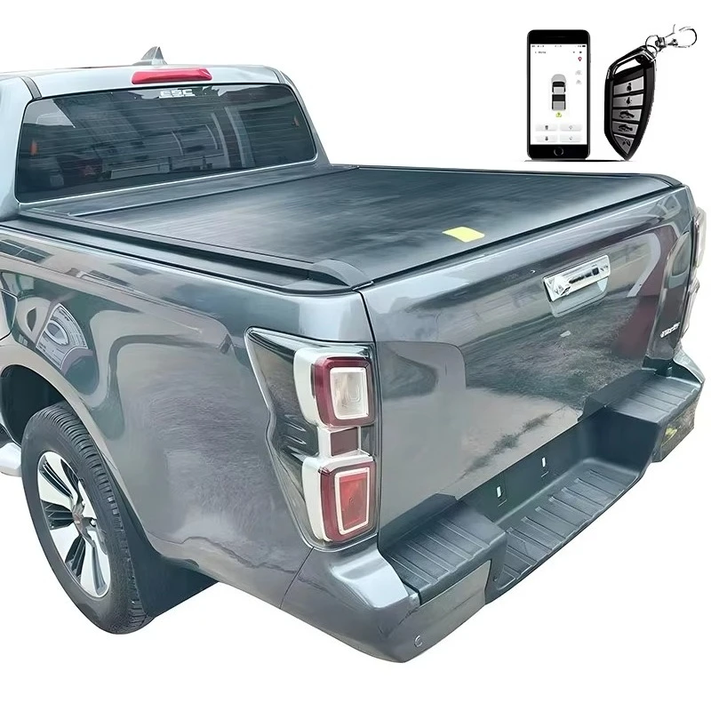 

Electric Roll-up Retractable Tonneau Cover For Hilux Revo Vigo Ranger Xlt Wildtrak Raptor Navara Np300 Triton L200 Dmax D-max