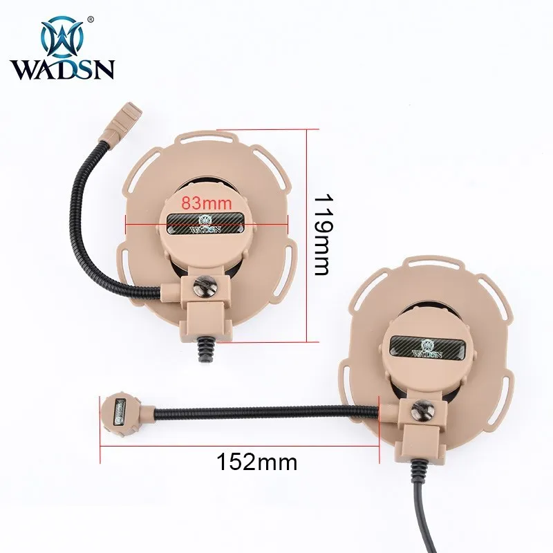 WADSN Tactical Headphone Softair Bowman Evo III Headset CS Wargame Hunting Shooting Airsoft Earphone With WZ113 Kenwood U94 PTT