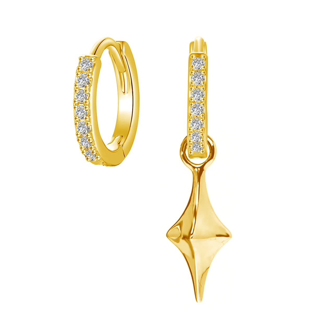 

Серьги из серебра 925 пробы с позолотой 18K и муассанитом, классические, роскошные, подходят для женщин, для свадьбы, на каждый день, в качестве подарка