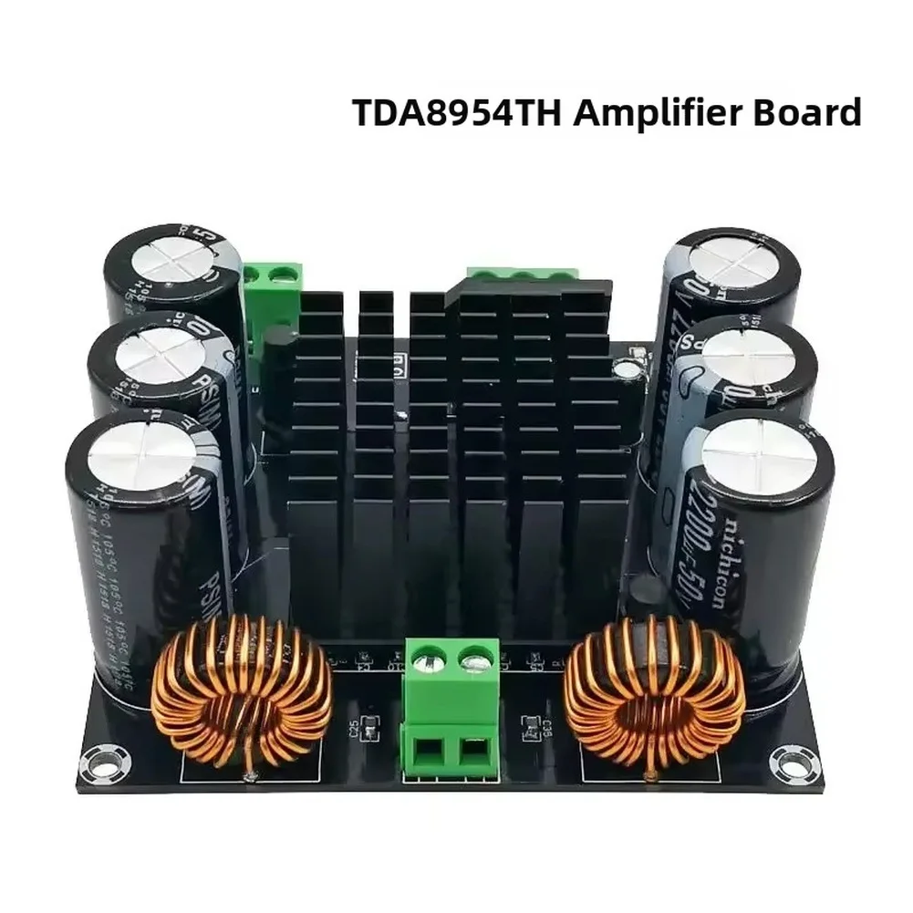 XH M253 لوحة صوت رقمية عالية الطاقة أحادية القناة TDA8954TH BTL وضع 420 واط لوحة صوت للوحة ملحقات المكثفات #2