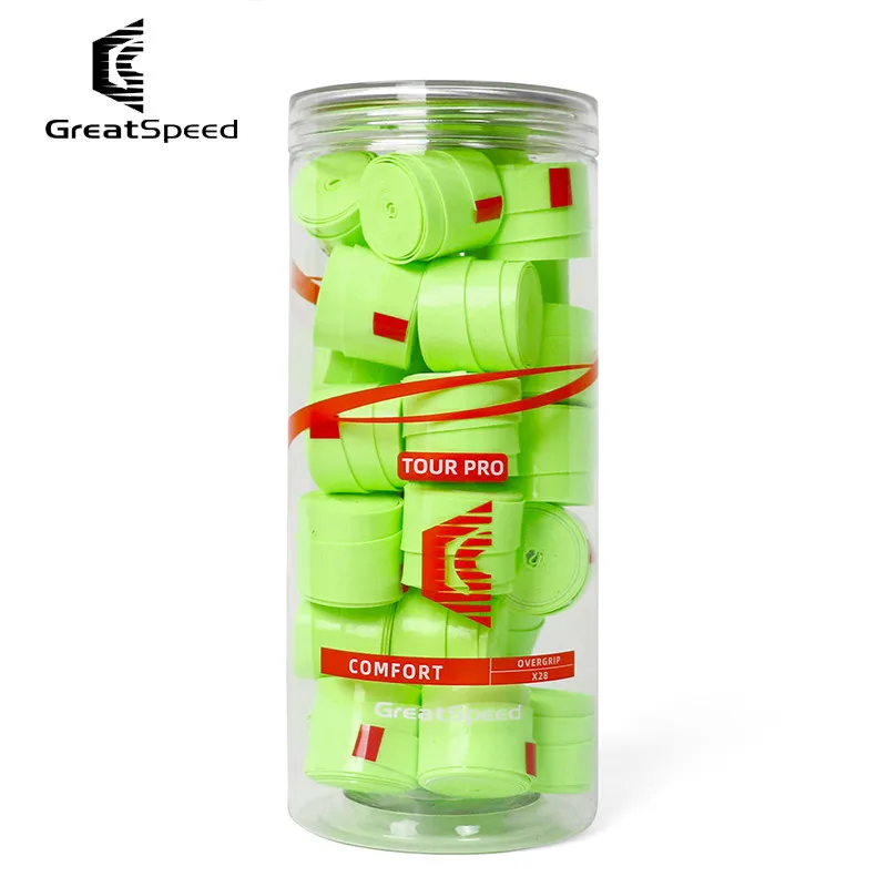 28 قطعة شريط قبضة المضرب، بولي يوريثان فائق اللصق، كبير الحجم لمضرب كرة الريشة للتنس، مجداف كرة البيسبول، مقبض رقيق ماص للعرق وسهل #4