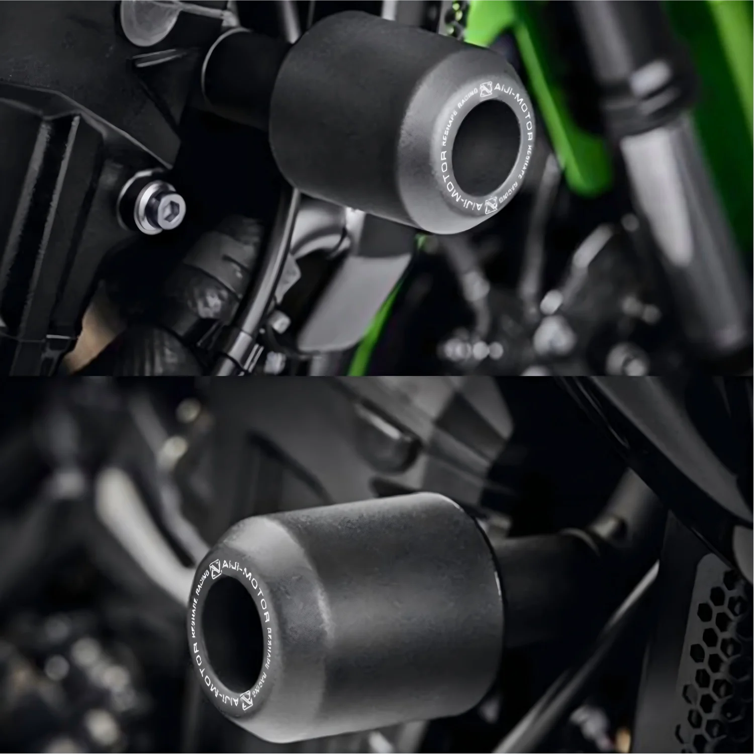

Motorcycle Frame Sliders Crash Protectors for Kawasaki Z900 & Z900RS, Engine Guard Bar Drop Protection