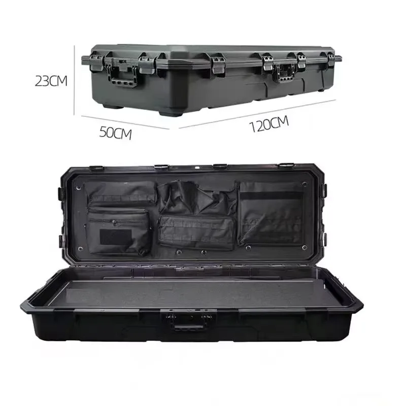 Stlf New Condition 88-Liter Tactical Roof Box For SUV Top Luggage Car Outdoor Storage Rack Storage Box 6