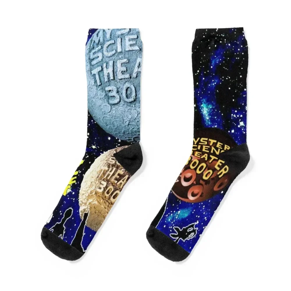 MST3K - Mystery Science Theater 3000 Logo Socks halloween christmas gift with print Soccer Man Socks Women's