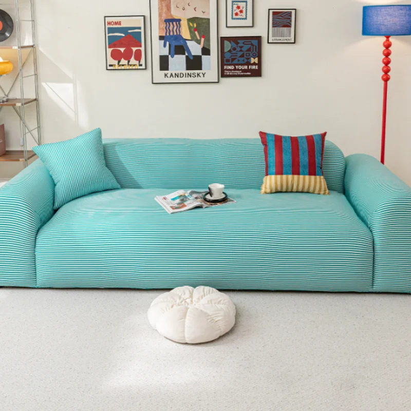 Summer Cooling Striped Sofa Covers All-Inclusive Skin-Friendly Non-Slip Couch Slipcover 2026 Soft Ice Silky Furniture Protector