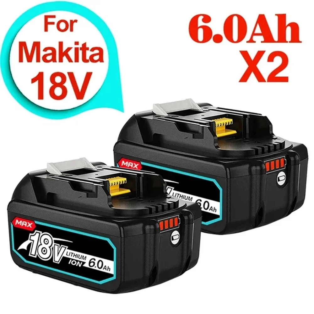 

2024 18V 6.0Ah BL1860b Rechargeable Li-ion Battery For Makita 18 Volt Power Tools BL1860 BL1830b BL1850b BL1840 LXT-400 6A