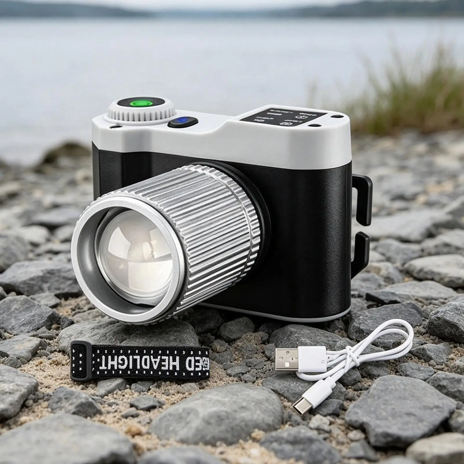 Headlamp Flashlight Motion Sensor Waterproof Hiking Head Torch Portable LED Head Torch For Campers Hikers Runners Cyclists
