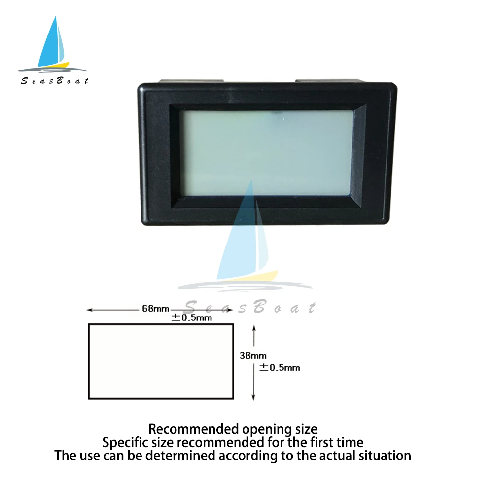 DV817Y DC 7-250V 1A 5A 50A 100A 200A Digital Voltmeter Ammeter LCD Dual Display Voltage Current Meter Panel Amp Volt Gauge