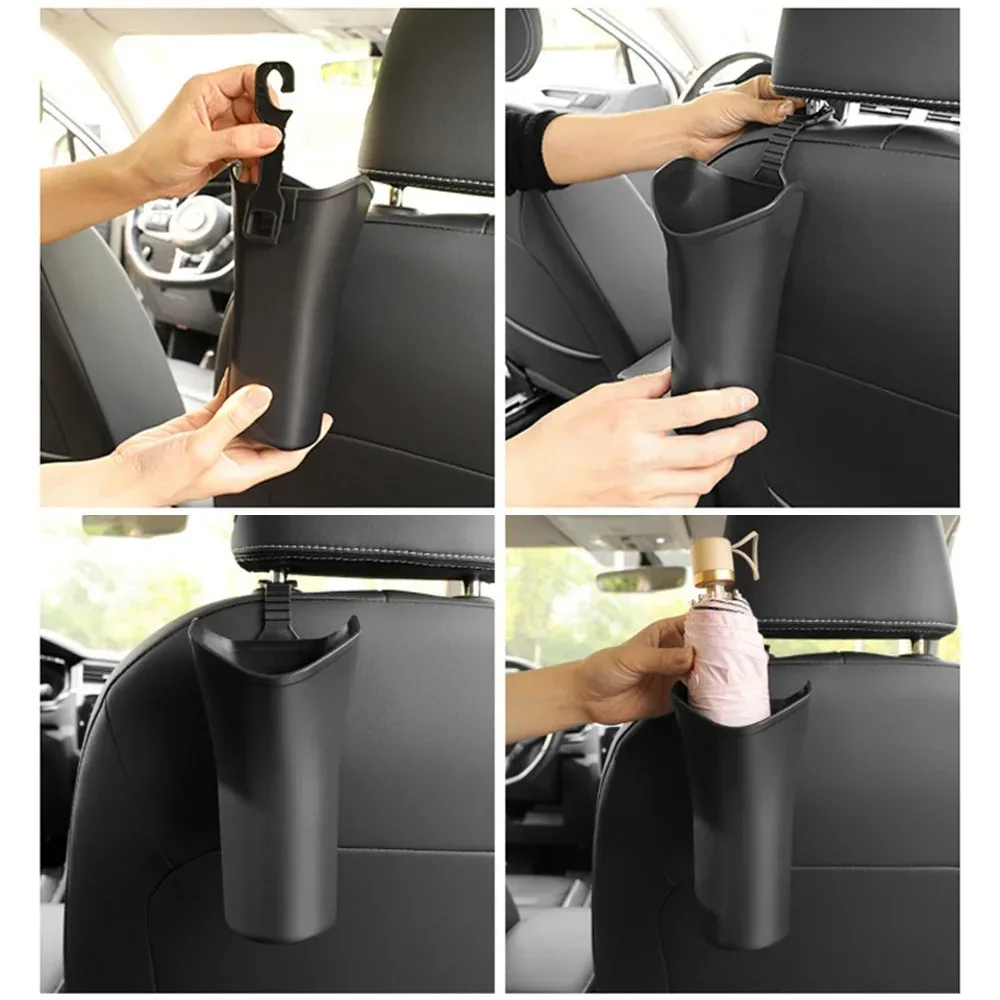 Car Umbrella Storage Box Versatile Space Saving Auto Umbrella Rack Holder Car Backseat Cup Holder Car Garbage Can