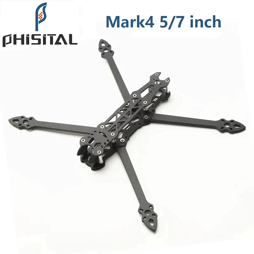 Mark4 5/7 Zoll mit 5mm Armrahmen-Kit 3K Carbonfaser 7'' RC-Modell für FPV Racing Freestyle DIY-Teile