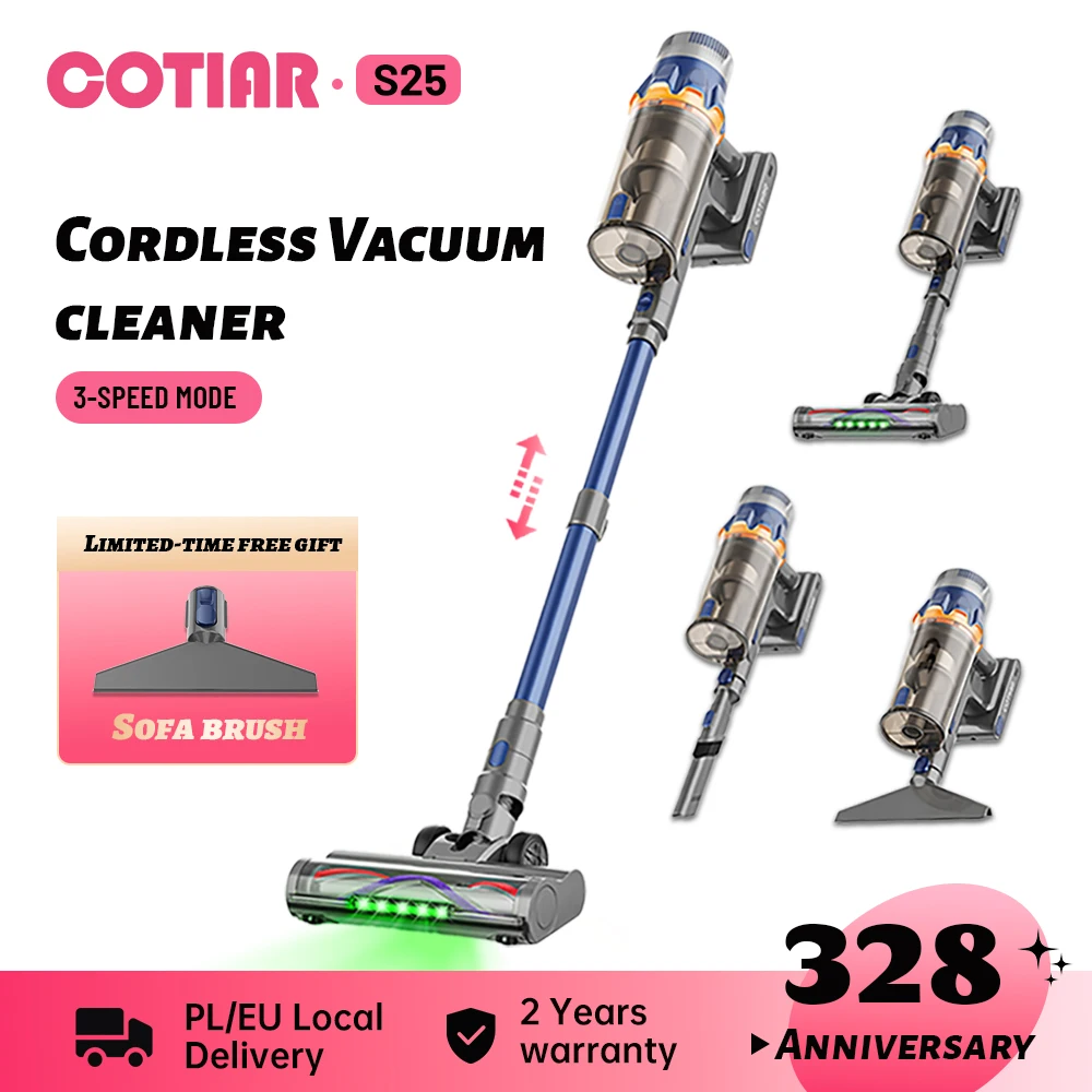 COTIAR S25 650 W 60 kPa Akku-Staubsauger, kabellose Haushaltsgeräte, Handstaubsauger, Smart Home, abnehmbarer Akku