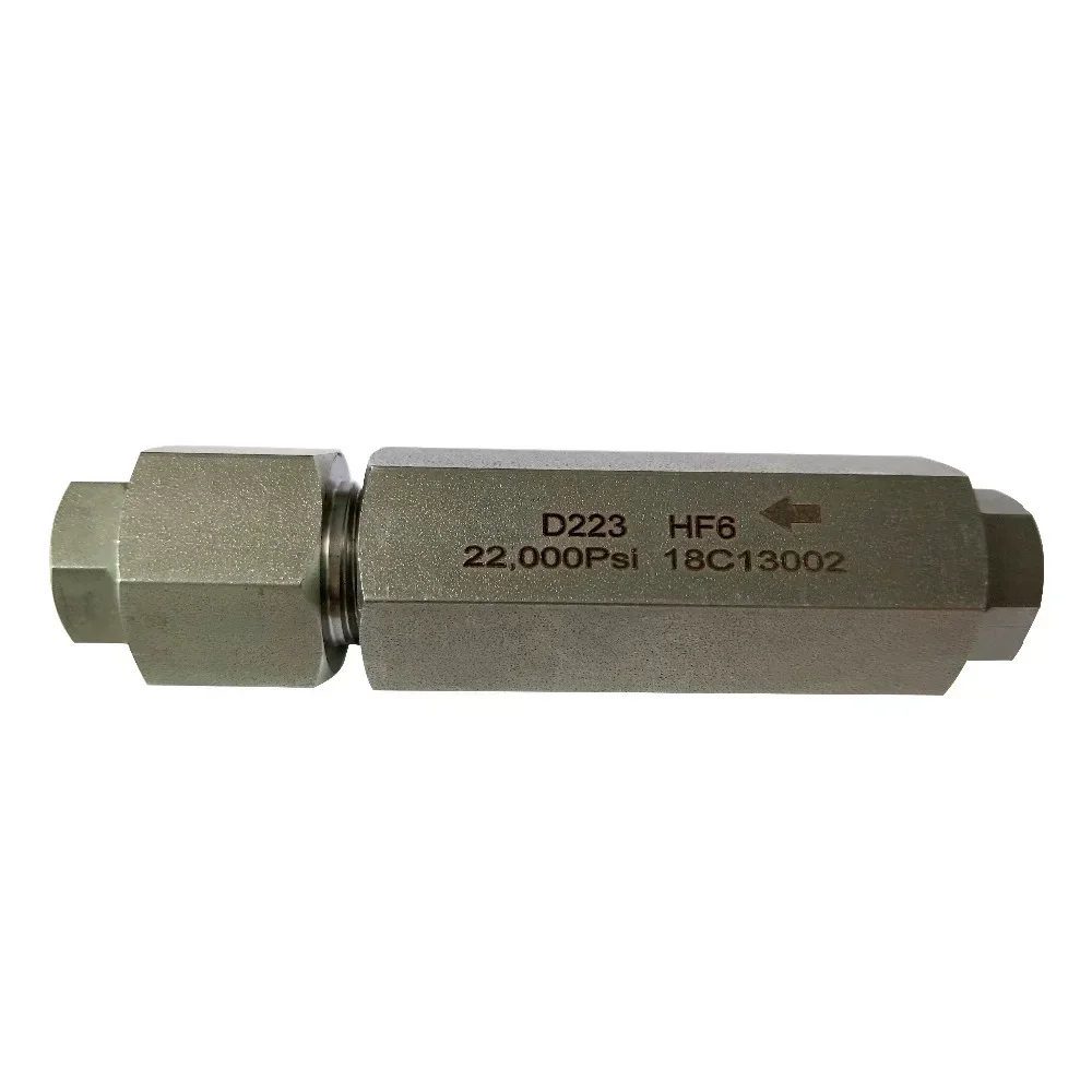 D303-HF6 30,000 PSI Pressure 3/8'' Thread Stainless Steel Ball Check ValvesHot Sales