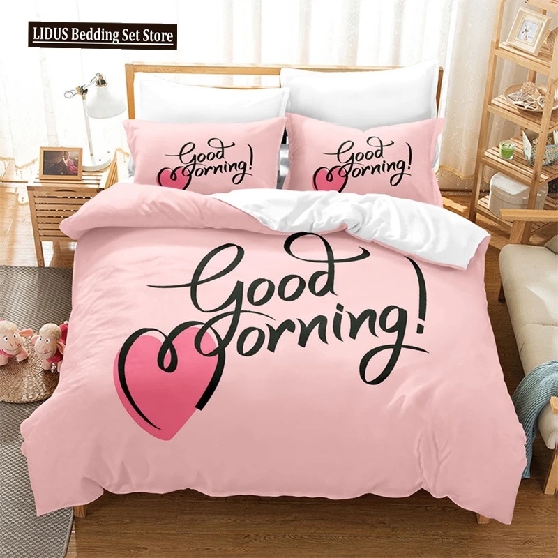 

Pink Romantic Theme Duvet Cover Set King Queen Size Kawaii Cute Cartoon Yellow Crown Pink For Girls Women Polyester Bedding Set