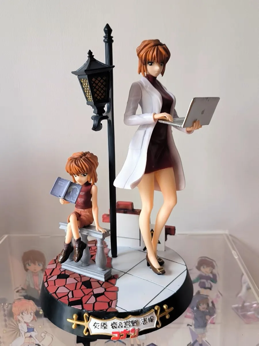 Hot Anime Detective Conan Kudou Shinichi Mouri Ran Haibara Ai Pvc Figure Doll Collection Display Toy Model Gift