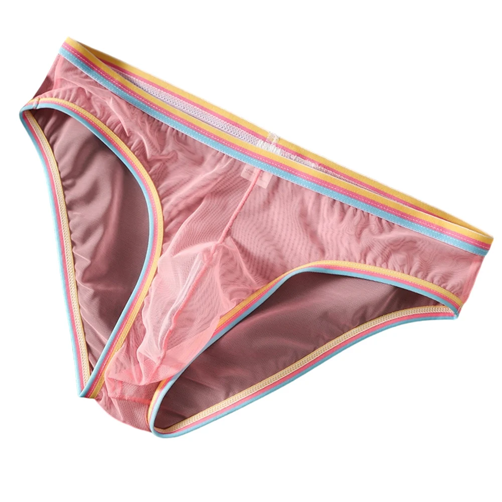 

Men Ultra-thin Ice Silk Briefs Underwear U Pouch Quick Dry Ropa Interior Hombre Sexy Slips For Men Bikini Underpants Cuecas