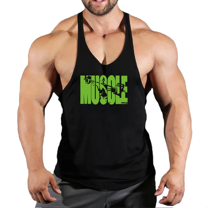 Men's Singlets Gym Vest Bodybuilding Shirt Sleeveless Sweatshirt Vests Top for Fitness Muscular Man Stringer Clothing Clothes