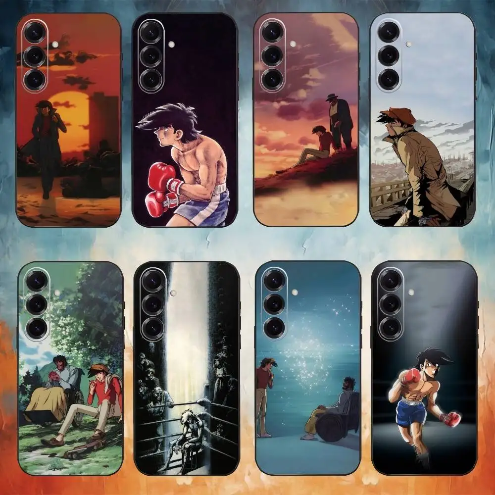

Anime A-Ashitas No Joe Phone Case For Samsung Galaxy A73,A72,A71,A70,A53,A52,A51,Others Soft Black Cover