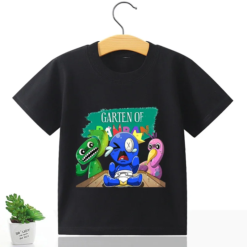 Garden of Banban Cotton T-shirt for Boy Girl Children\'s Clothes Game Figure Print Clothing Fashion Cartoon Tops Kid Summer Tee