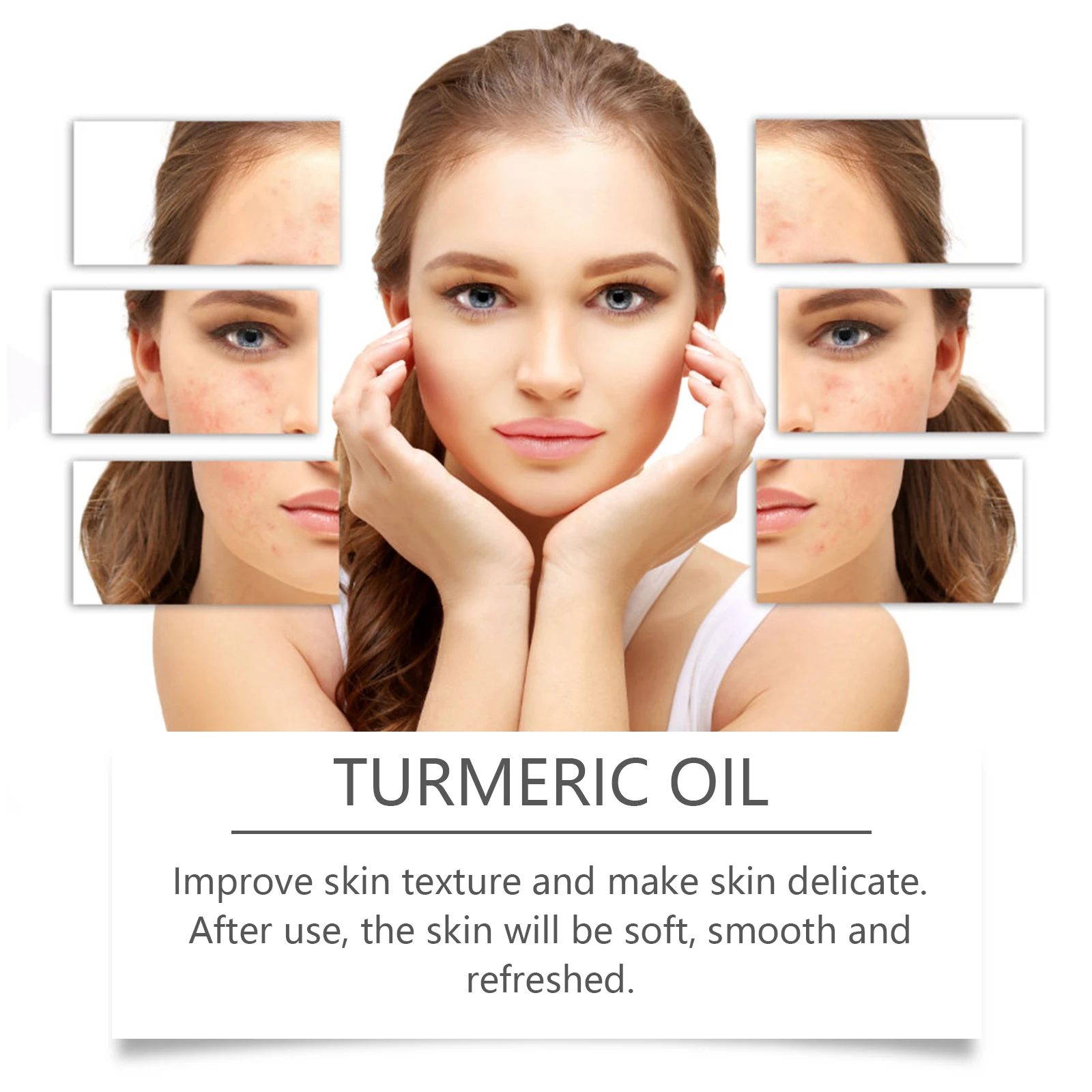 Turmeric Oil Lightening Face Brightening Skin Repair Smooth Deep Moisturizing Skin Care Nicotinamide Kojic Acid Facial Oil 30ml