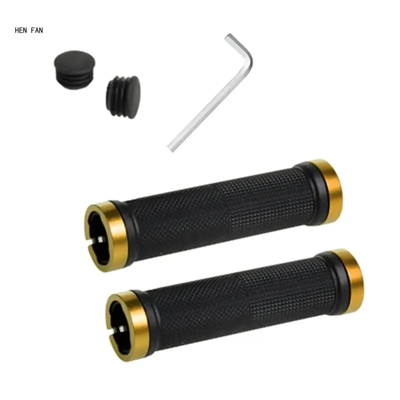 

2Pcs/set Bicycles Handlebars Grip Rubber Antislip Cover Bikes Handle Grip Cover M89D