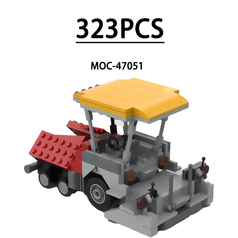 

Конструктор MOC-47051: Модель дорожного катка, 323 детали, развивающая игрушка для детей, подарок на День рождения, Рождество, Новый год