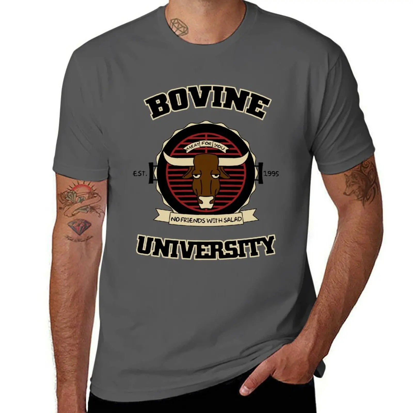 Bovine University T-Shirt clothes essential t shirt hippie clothes shirts men graphic