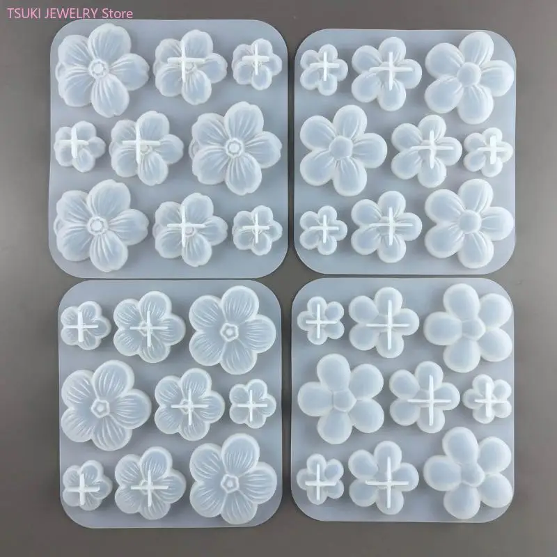 62KE Harz Form 3D Kirsche Silikon Formen DIY Halskette Ohrringe Schmuck Machen Duft-Gips Diffusoren Formen – Detail 7