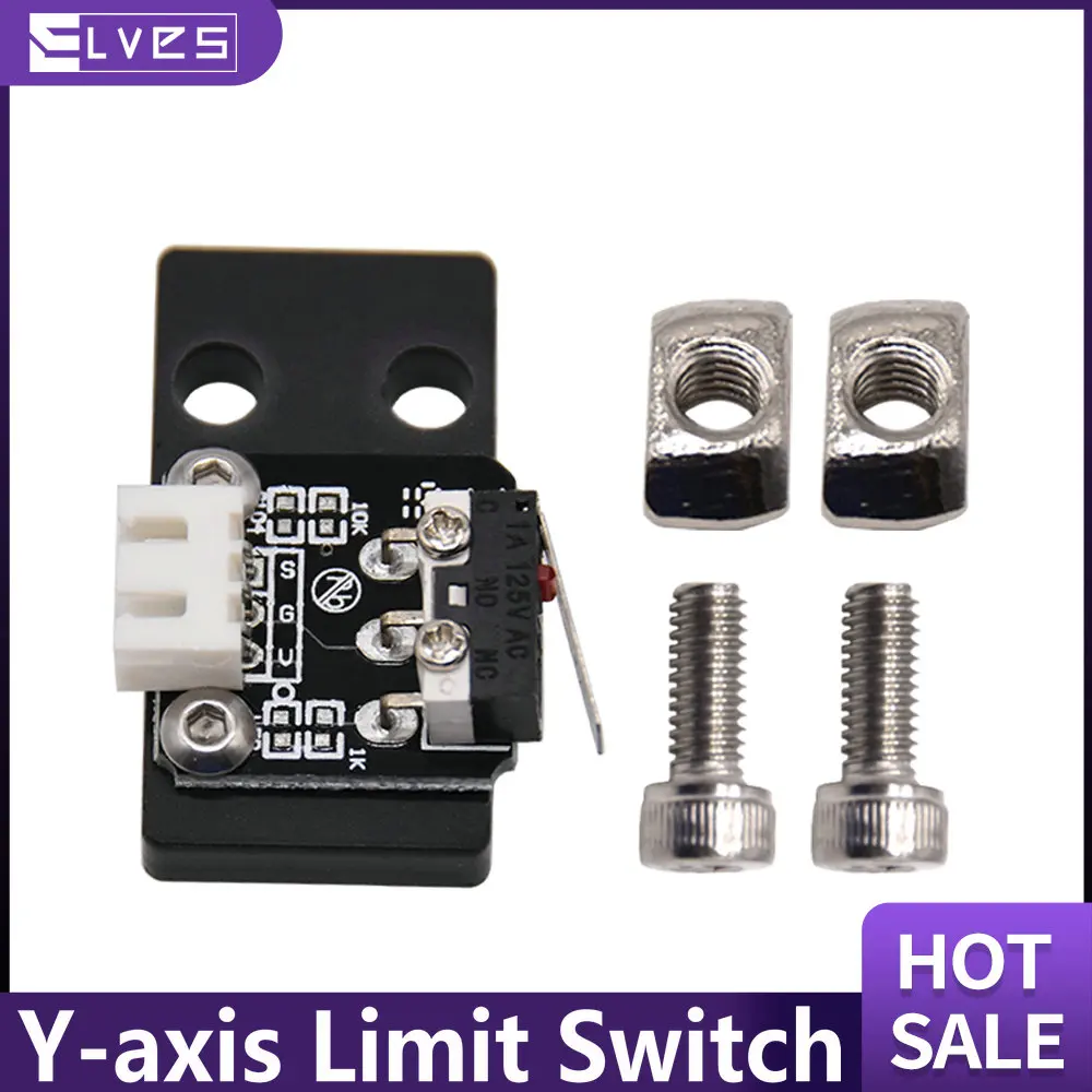 ELVES 3D Printer Accessory Y-axis Limit Switch Without Cable Suitable For Ender 3/3Pro/CR10/10S/PRO 3D Printers