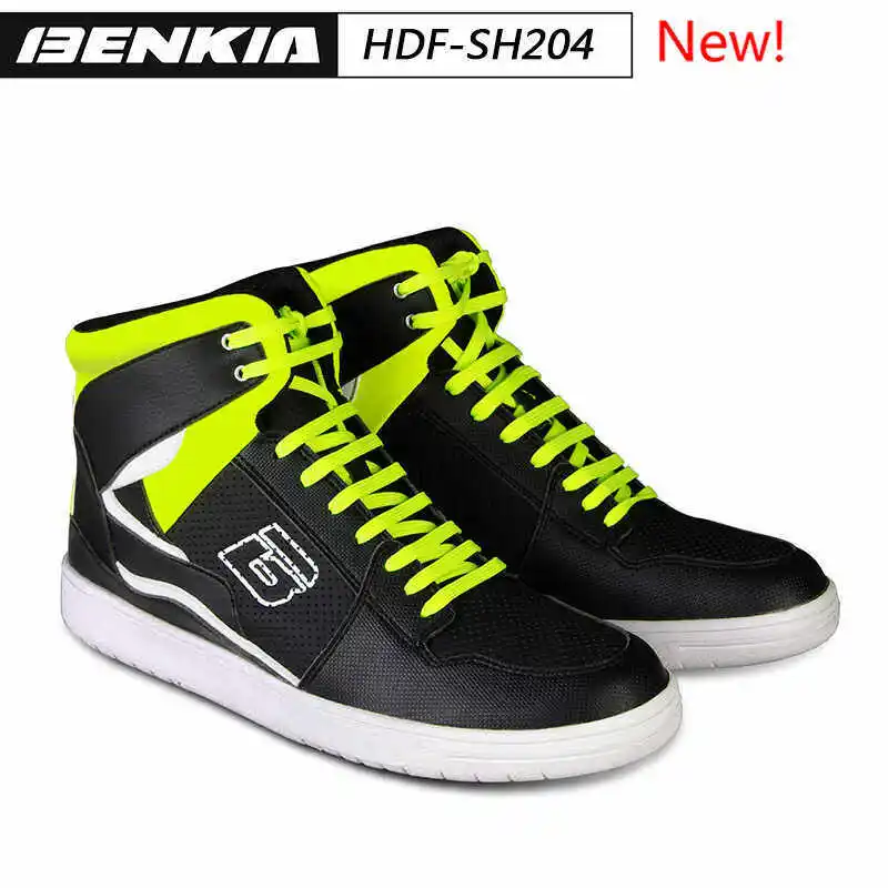 BENKIA HDF-SH204 Motorcycle Cycling Boots Men's Motorcycle Racing Drop Resistant Breathable Casual Shoes