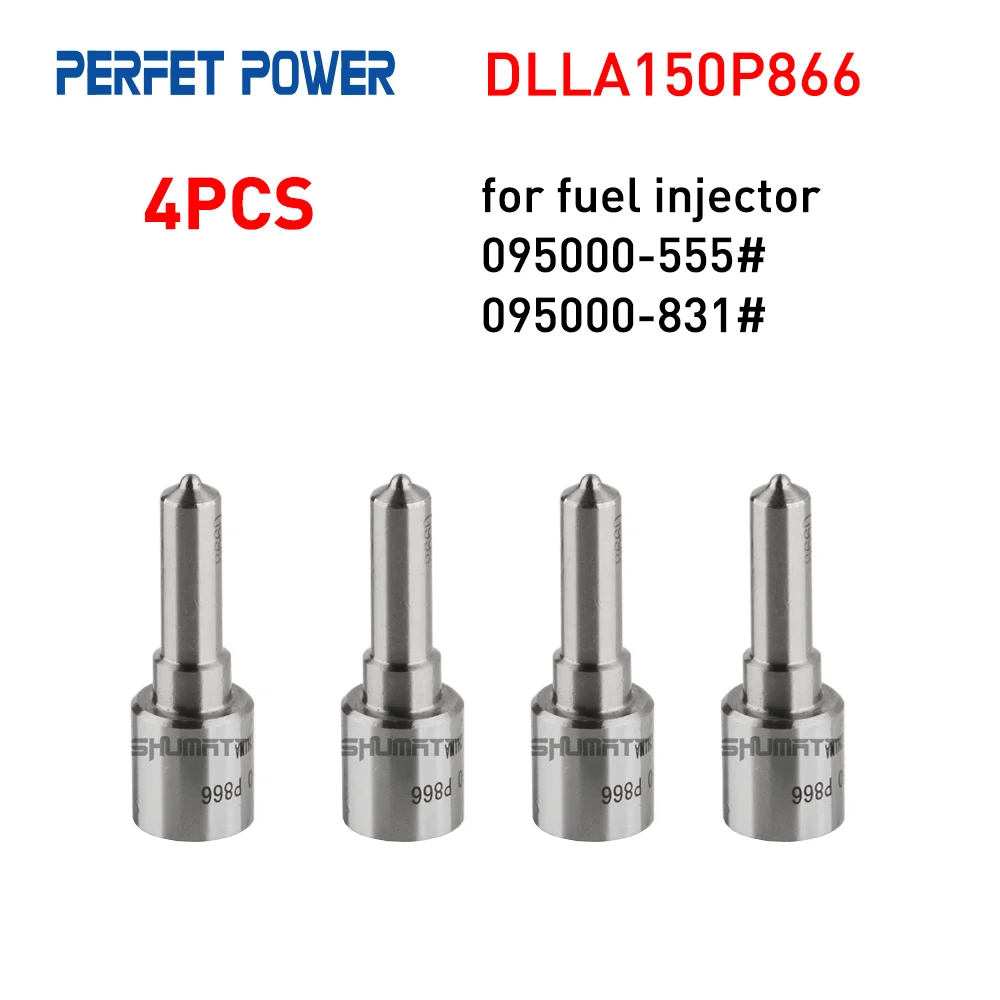 4PCS DLLA150P866 Fuel Injection Nozzle for 095000-555#, 095000-831# Common Rail Fuel Injector 093400-8660 China Made New