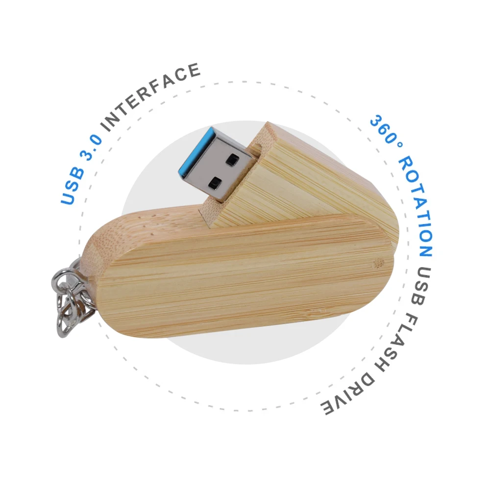 USB Flash Drive de madeira com caixa, Pendrive, disco U, fotografia, presentes de casamento, 64GB, 32GB, 16GB, 8GB