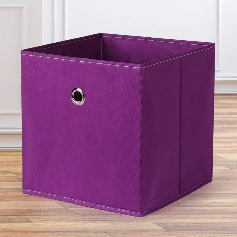 1pc No Lid Storage Box Fabric Storage Box Foldable Organiser Storage Shenanigans