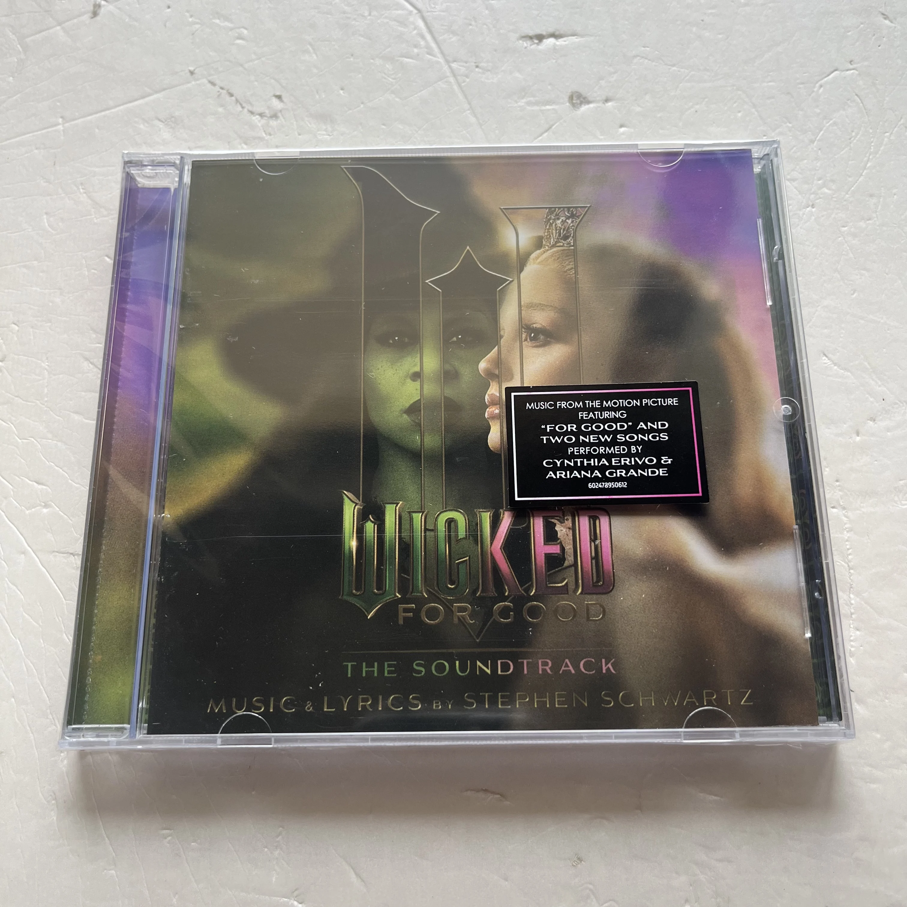 CD de Música de la Película Wicked, con Cynthia Erivo y Ariana Grande, Álbum For Good, Música para Cosplay, Walkman, Sonidos para Coche, Caja de Música para Fiestas