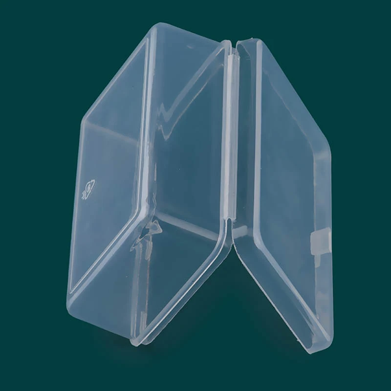 Transparent Plastic Storage Box Square Small Items Packing Case Jewelry Beads Container Sundries Organizer