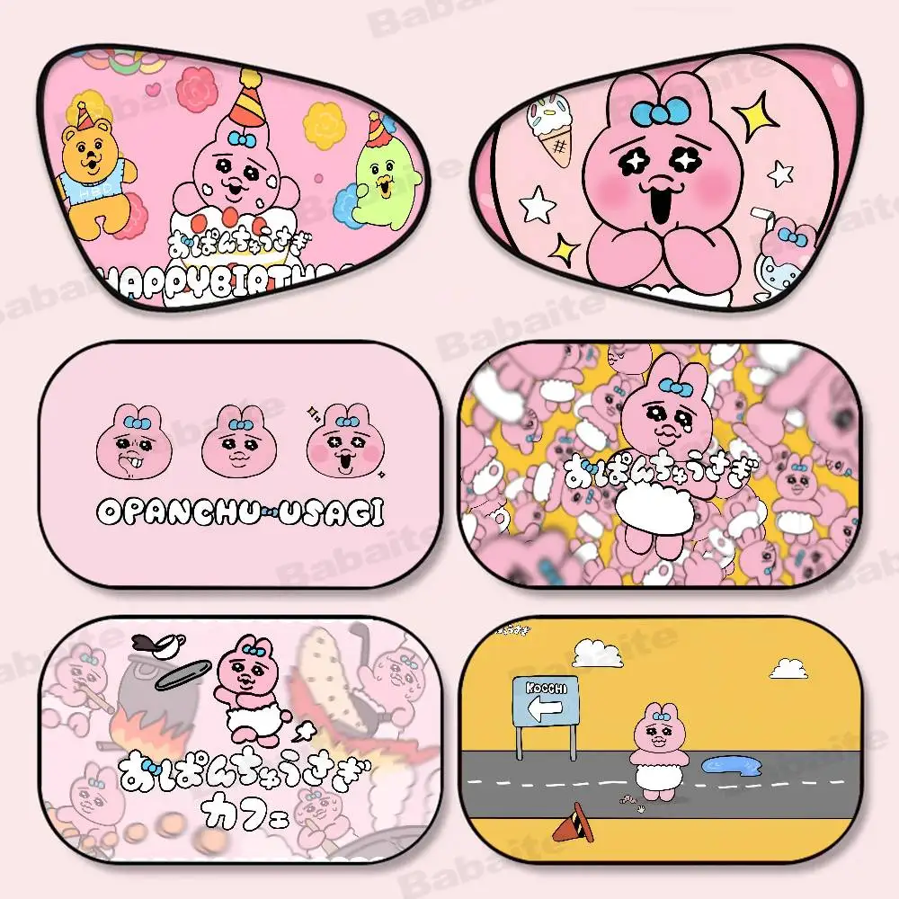 

O-OpanchuS-S Usagi 1-Pack Car Side Window Sunshade Heat Insulation Static Absorption Car Sun Barrier Driver Shade Interior