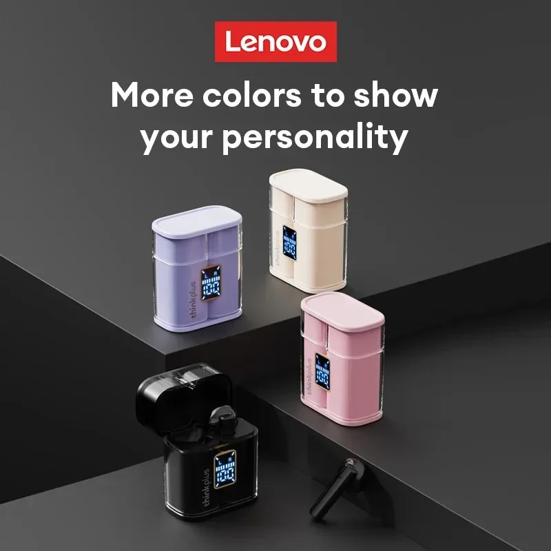 سماعات أذن Lenovo XT56 بلوتوث مع شاشة LED لإلغاء ضوضاء المكالمات، سماعات أذن لاسلكية ستيريو هاي فاي مع iOS/Android #4